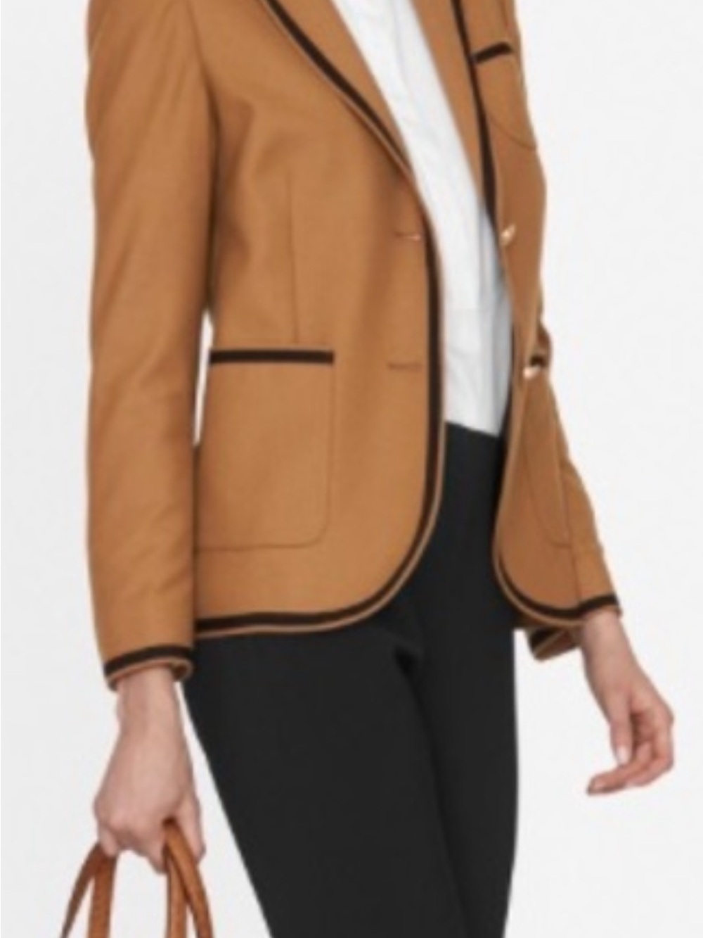 LK Bennett Camel Blazer with Black Trim